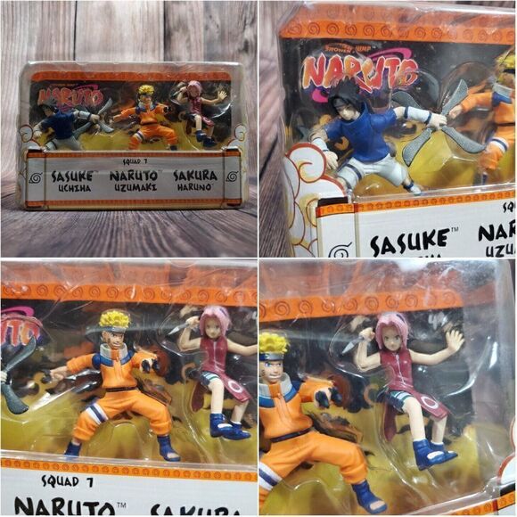 Read 2007 Mattel Shonen Jump Naruto Squad 7 action figure Sasuke Naruto Sakura. - Picture 8 of 11